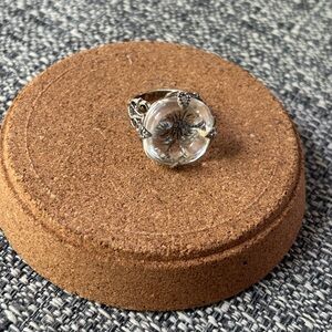 Silpada Silver Crystal Stone Ring